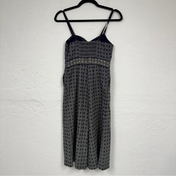 Anthropologie Elevenses Remy Grey Cropped Wide Leg Jumpsuit Womens 0P Sleeveless - Picture 9 of 13